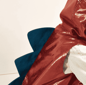 Futter aus schwarzem Polycotton im Dinosaurier-Kostüm von Meri Meri