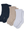 3-Pack Ruffle Socks White/Navy/Beige