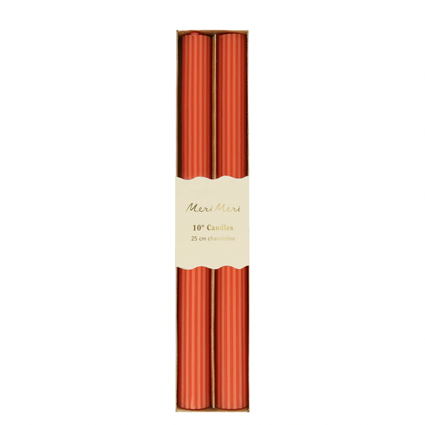 Bougies de table Rouge Tomate (2x)