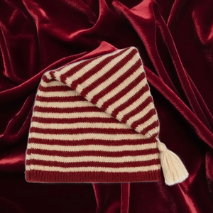 Konges Slojd-Weihnachts-Strickmütze Stripe-Beluga Kids