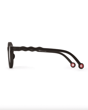 Olivio&Co. Ovale Sonnenbrille Squid Black zusammengeklappt