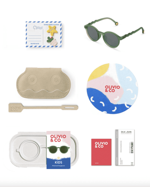 Olivio&Co. Kids Ovale Sonnenbrille Olive Green im Detail
