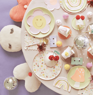 Meri Meri Partybecher Happy Icons – Nahaufnahme