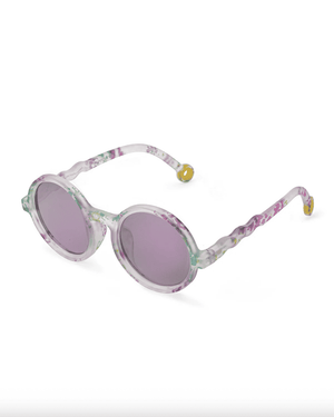 Blumenmuster auf dem Gestell der Olivio&Co. Junior Sonnenbrille