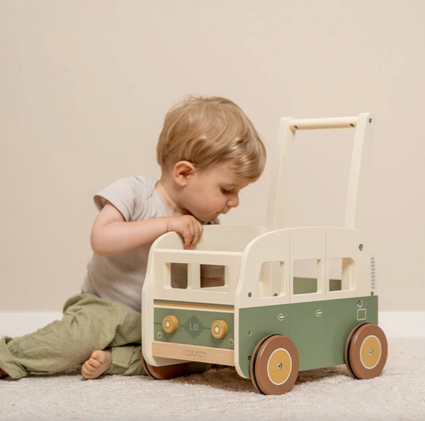 Holz-Lauflernwagen Vintage