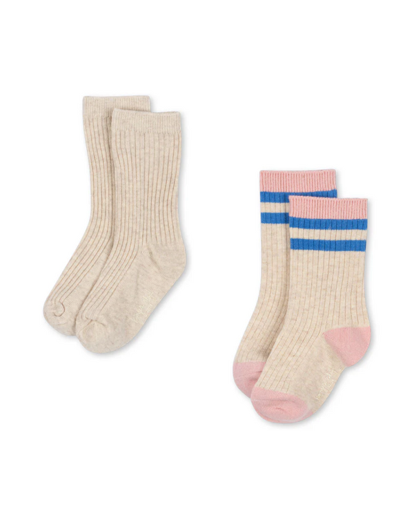 2-Pack gerippte Socken Lolly Stripe
