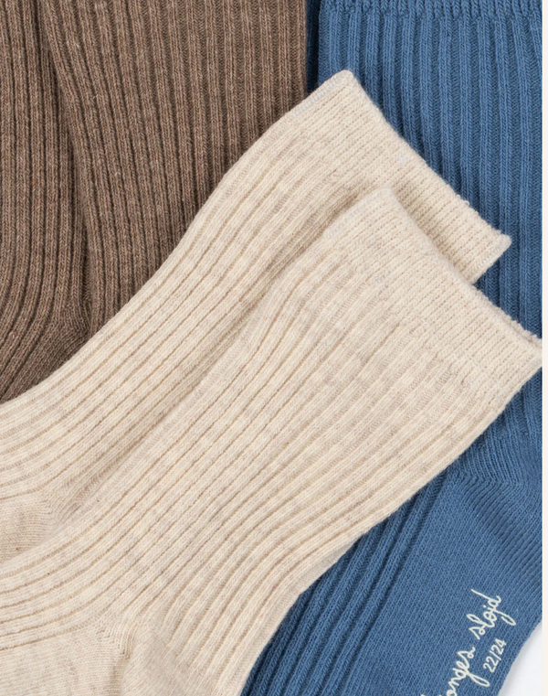 Lot de 3 paires de chaussettes côtelées Sleet Mix