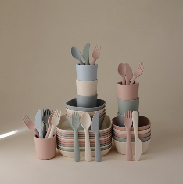 Children's cutlery set Sage
