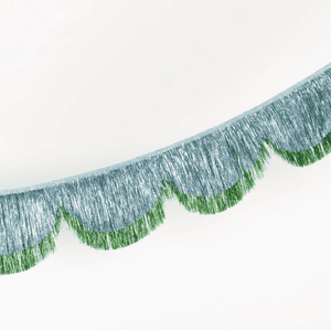 Meri Meri Muschelgirlande Blue, Glitzerband im Detail