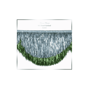 Meri Meri Blue-Lametta Girlande, zweilagiges Design
