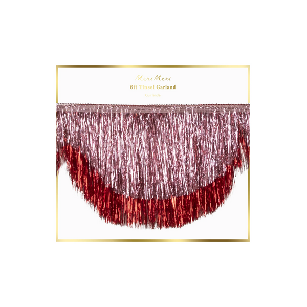 Pink-Lametta Muschelgirlande