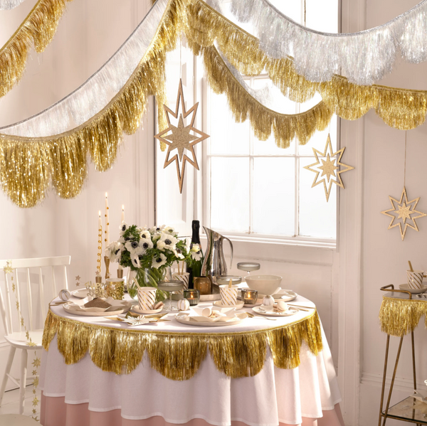 Silver-Lametta Muschelgirlande