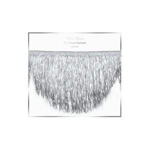Meri Meri Muschelgirlande Silver, zweilagiges Design