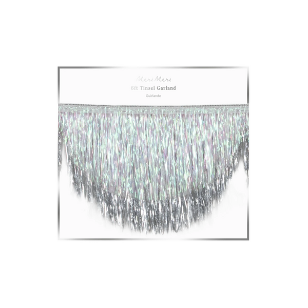 Silver-Lametta Muschelgirlande