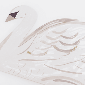 Meri Meri Schwan Tischset, Goldfoliendetail