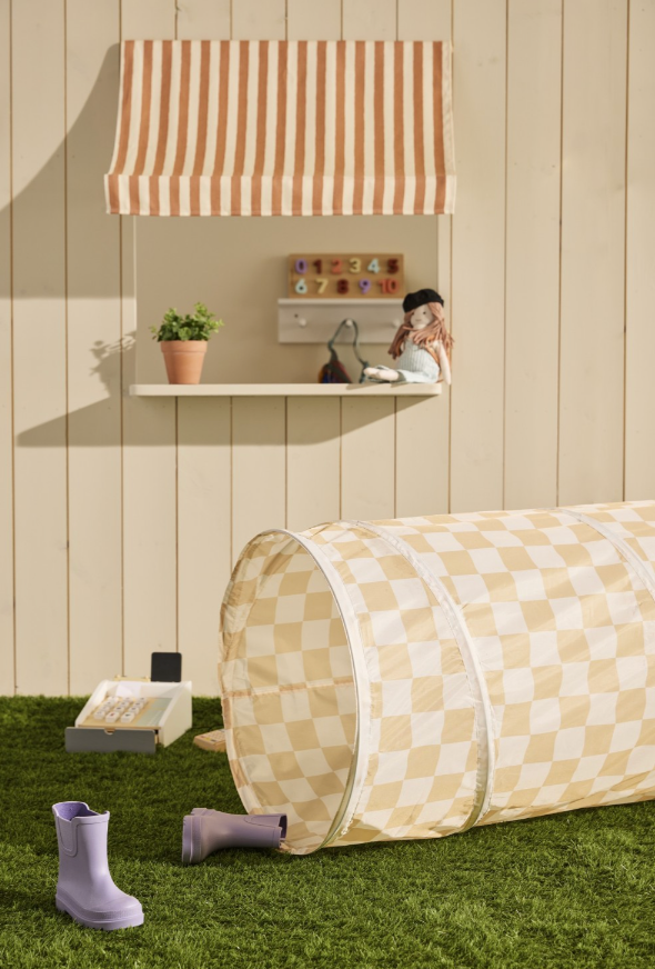 Spieltunnel Karo Gelb