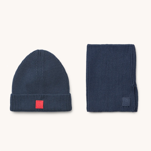 Lina Beanie + Neck Warmer Gift Set Classic Navy
