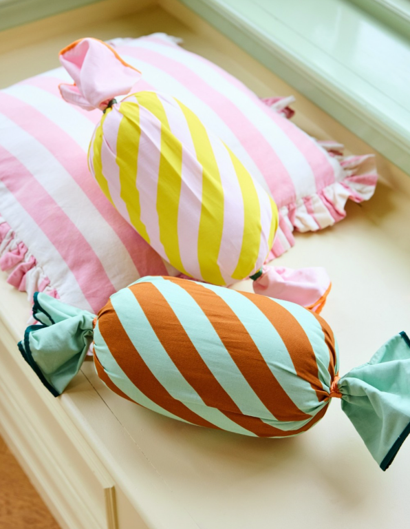 Bonbon-Kissen Grün Pippi