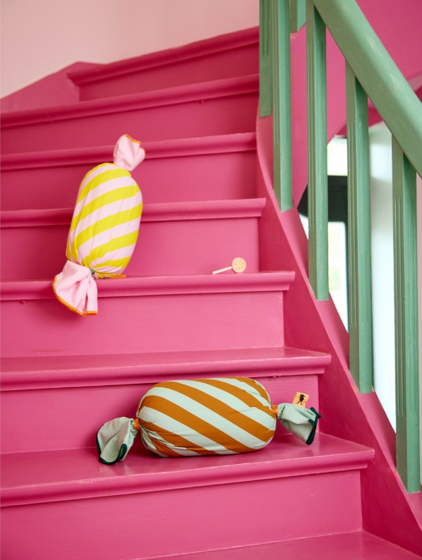 Bonbon-Kissen Grün Pippi