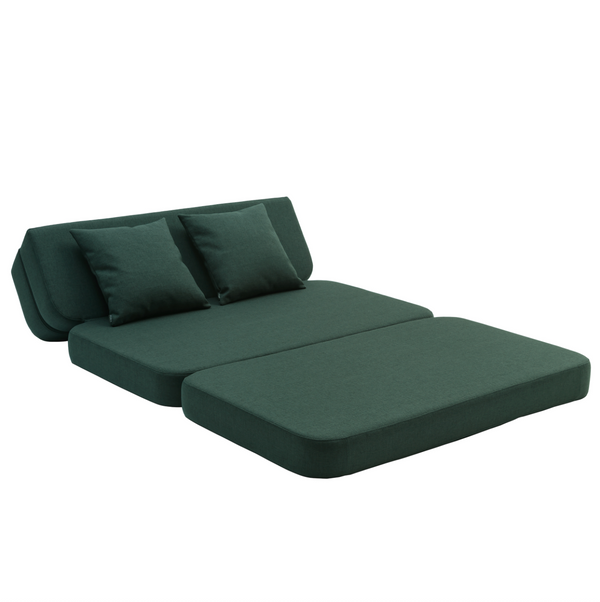 KK Faltbares Spielsofa - Dark Green w. Green