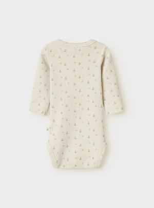 Lil'Atelier Baby-Body Turtledove Flower – Rückansicht
