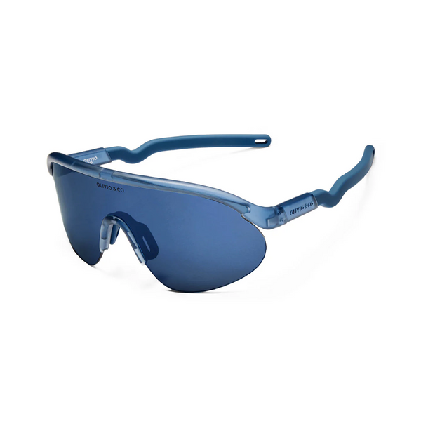 Junior Half-Rim Sport Sunglasses Azure Blue