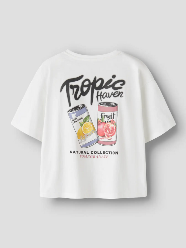 T-Shirt Bright White Tropic Haven