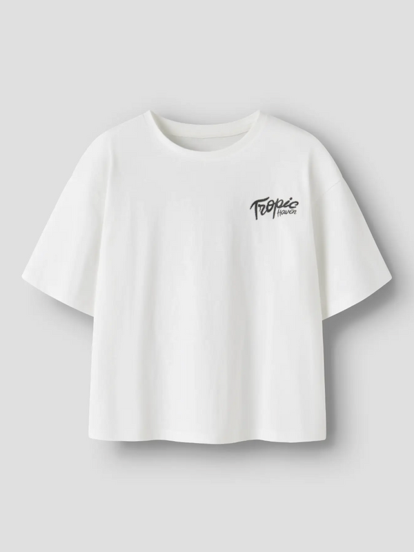 T-Shirt Bright White Tropic Haven