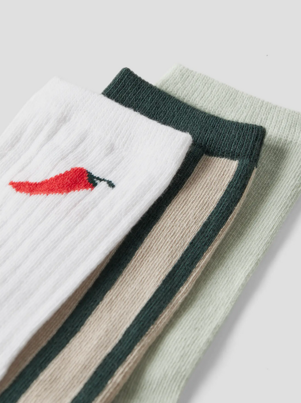 3-Pack Socken Cloud Dancer Chateau Gray + Pale Aqua