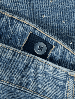 Name it Jeans-Shorts Rhine Medium Blue Denim, Rückansicht