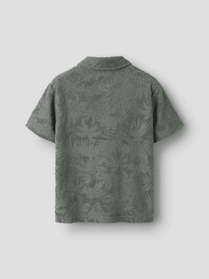 Name it Poloshirt Castor Grey, Kragendetail