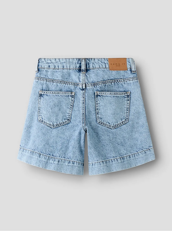 Jeans Long Shorts Light Blue Bleached