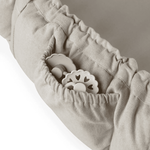 3-in-1 Kapok-Nestchen von Sebra in Morning Beige im Detail
