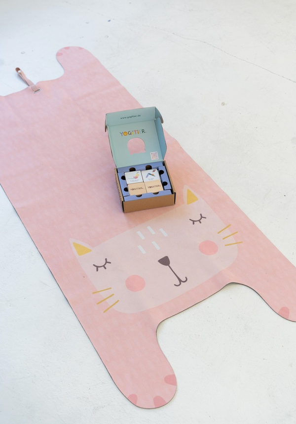 Kinder-Yogamatte Kimi die Katze