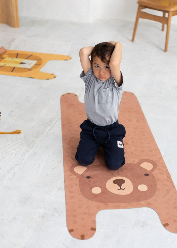 Kinder-Yogamatte Benno der Bär