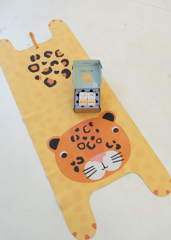 Kinder-Yogamatte Luka der Leopard