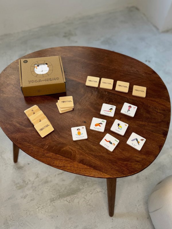 Yoga-MEMO aus Holz