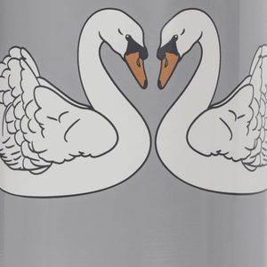 Konges Sløjd Thermo Trinkflasche Swan Blue – Schwan-Design