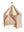 Kids Concept Pavillon-Zelt gestreift in Dusty Braun, 115 × 115 × 138 cm
