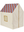 Spielhaus-Zelt von Kids Concept mit Giebeldach und Fensterausschnitten