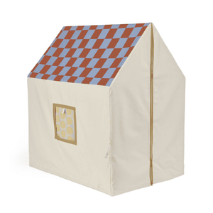 Spielhaus-Zelt von Kids Concept mit Giebeldach und Fensterausschnitten