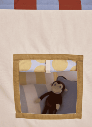 Kids Concept Hauszelt Dusty Blue, Blick durch den Eingang ins Innere