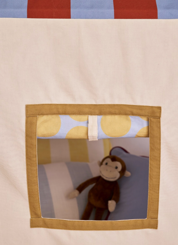 Kids Concept Hauszelt Dusty Blue, Blick durch den Eingang ins Innere