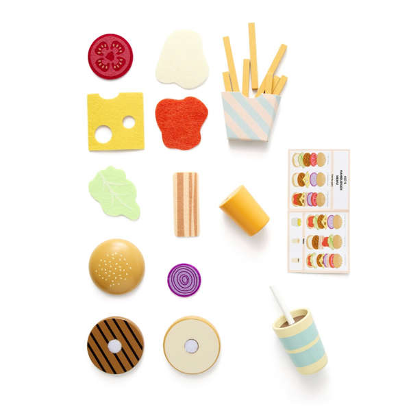 Hamburger menu playset