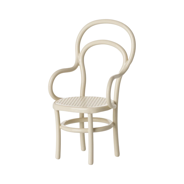 Vintage Stuhl Maus Creme