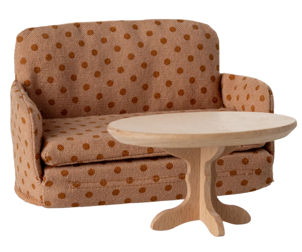 Canapé-lit souris à pois 