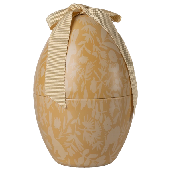 Easter egg for filling, medium cream yellow 