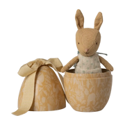 Osterei mit Mikro Kaninchen Klein Cremegelb