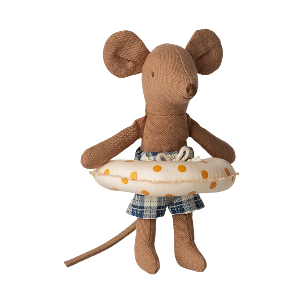 Beach Mouse Little Brother with Swimming Ring Yellow spotted