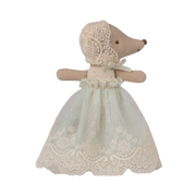 Souris Bébé en Robe Menthe